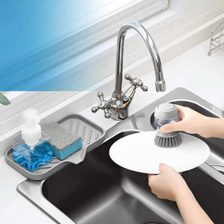 Égouttoir Vaisselle - SplashGuard™ - Gris Clair